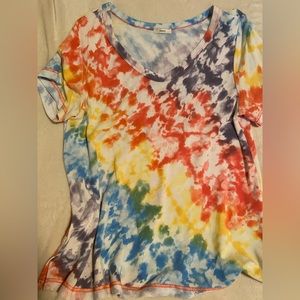 Jodifl | Rainbow Tie Dye top, L